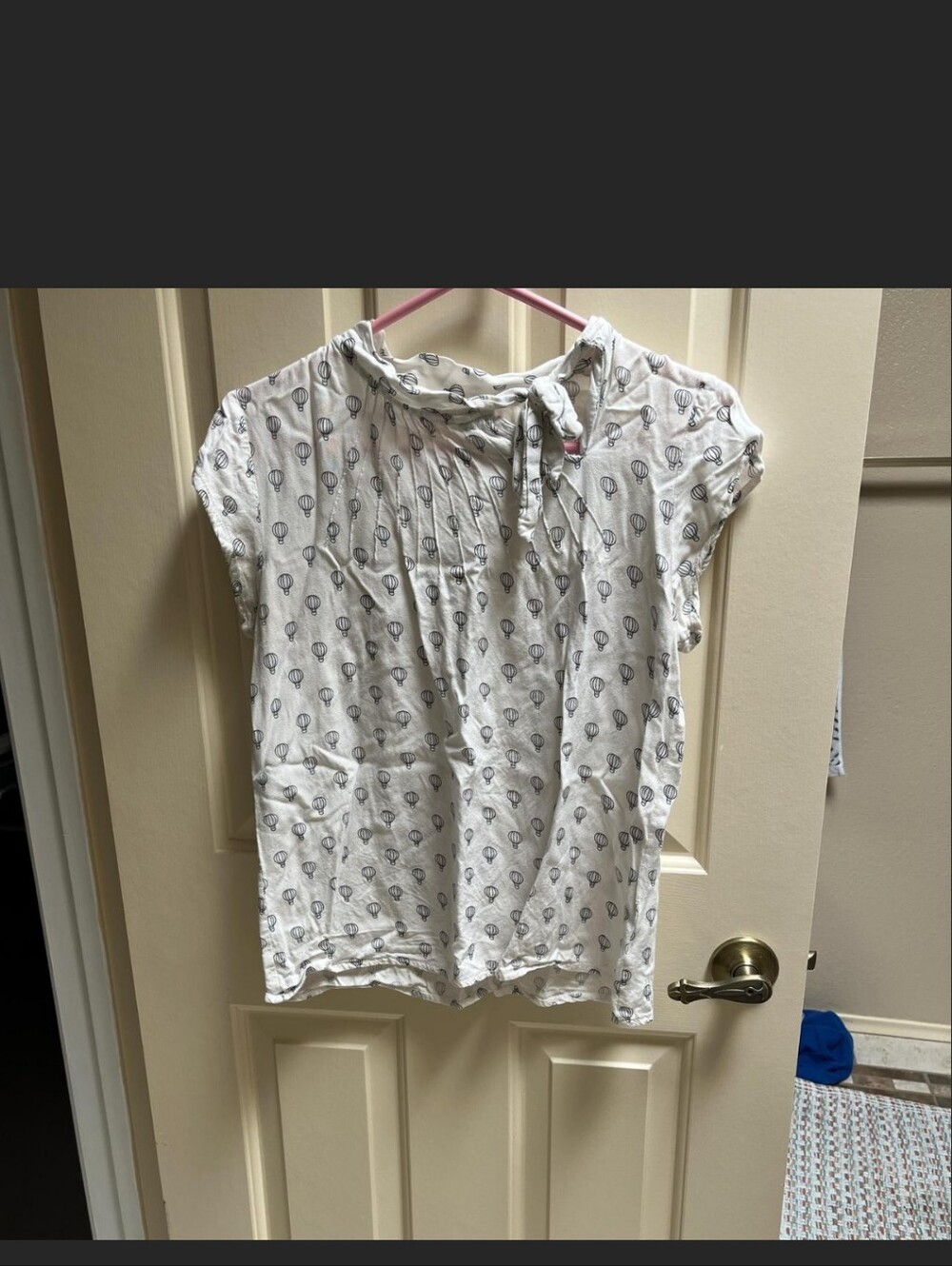 Modcloth Blouse With Hot Air Balloons